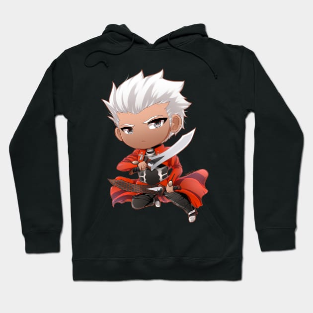 FateSN: Chibi Archer Hoodie by KoyukiMori